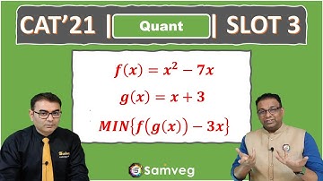 Quant # 127 | CAT 2021 Solution | Slot 3 | ALGEBRA | COMPOSITION OF FUNCTION | MAXIMA & MINIMA