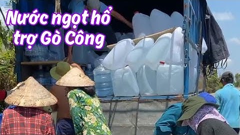 Nước ngọt hổ trợ bà con Gò Công Tiền Giang