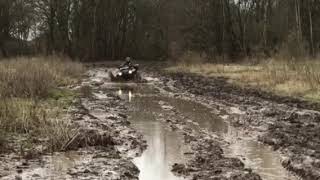 CF Moto X6 in mud