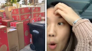 Woman Surprised By Unexpected Delivery! (RETURNS HOME TO 80 BOXES REACTION VIDEO)