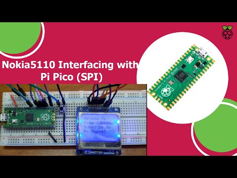 Nokia5110 LCD interfacing with Raspberry Pi Pico using SPI