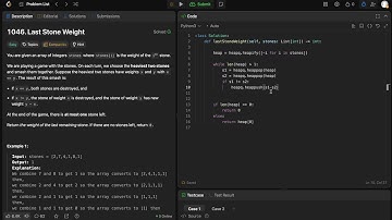Leetcode1046 - Last Stone Weight - Python (NeetCode 62/150)