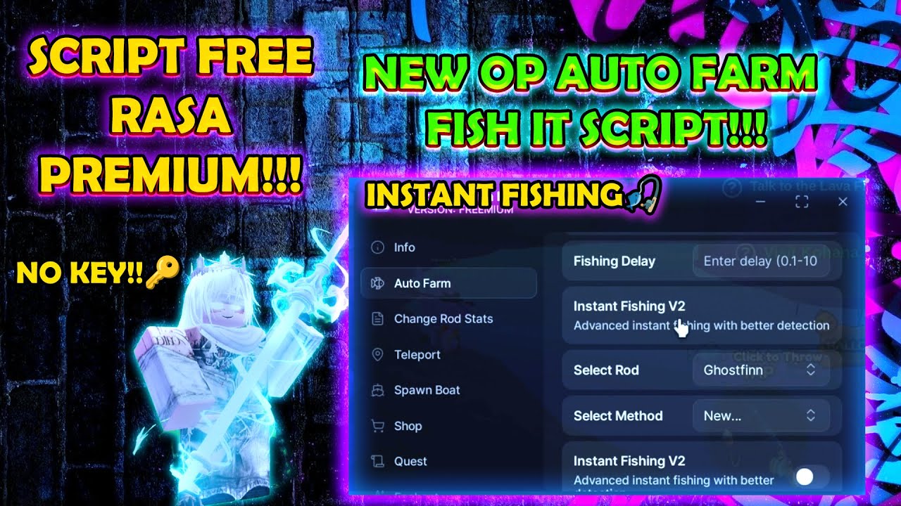 Script Fish SCRIPT FISH IT ROBLOX TERBARU! AUTO FARM & INSTANT FISHING TANPA KEY 🔥 ...
