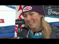Mikaela Shiffrin Reacts to Her First East Coast World Cup Race