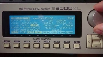 AKAI S3000XL: time stretching