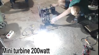 mini PLTA/ kincir air dari magnet motor