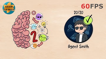 Brain Test 2: Agent Smith Level 1 To 20 By (Unico Studio LLC), iOS/Android Walkthrough
