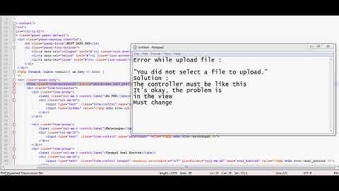 do_upload codeigniter "You did not select a file to upload"