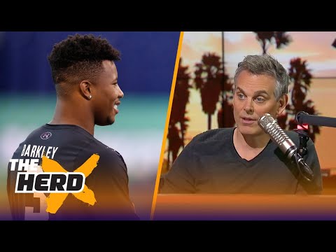 Colin reacts to Vegas setting the odds that Saquon Barkley will go No. 1 in the draft | THE HERD