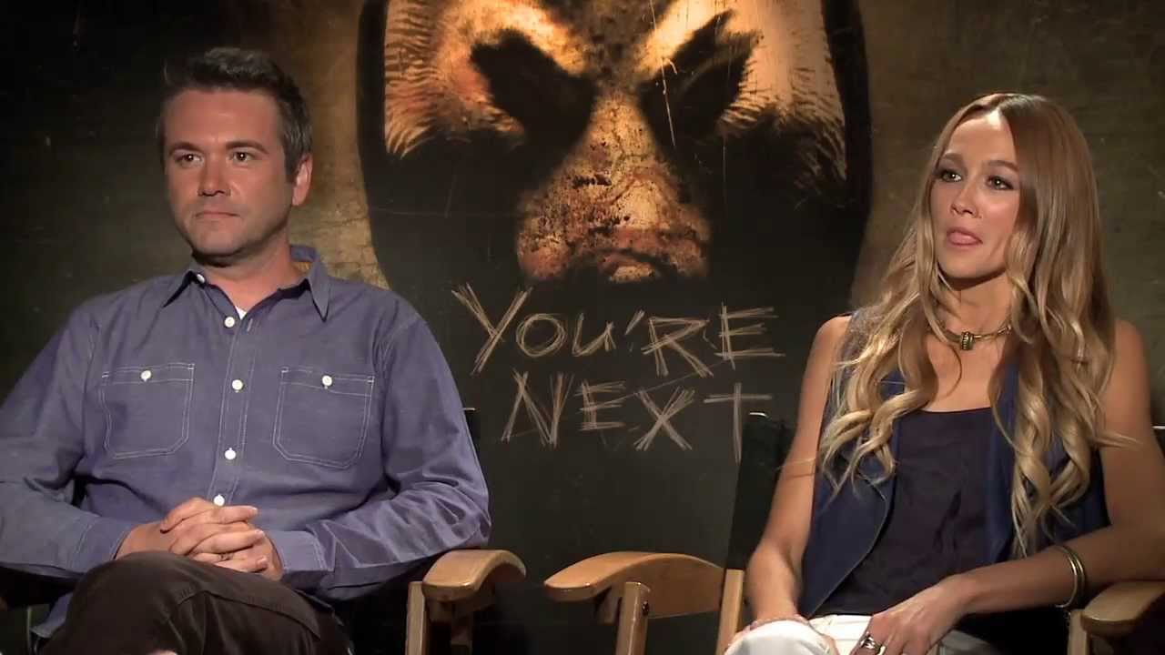 talking parrot AJ Bowen & Sharni Vinson Talk You're Next