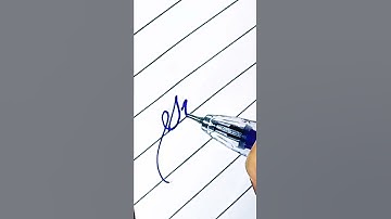 writing a name "Sukh" in cursive 🖊 #shorts