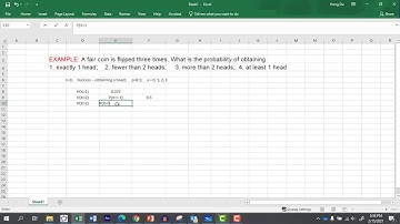 Calculate Probabilities from Binomial Probability Distribution Using Excel