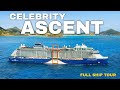 Celebrity ascent  new ship walkthrough ship tour  review 4k  celebrity cruises