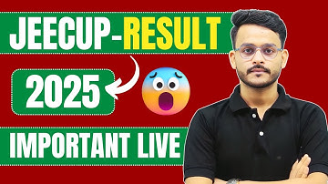 🔥 Jeecup Result -2025  || सभी लोग जरूर देखे || @SemesterPointbyAnuragSir