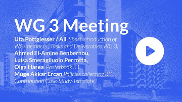 WG 3 Meeting - III MCMH EU EVENT