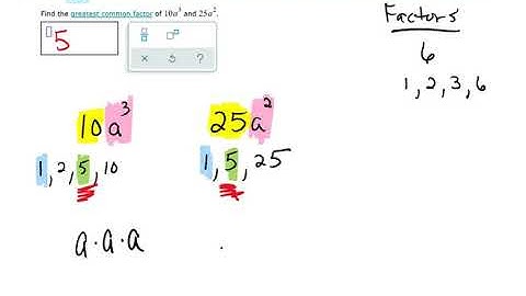 Introduction to the GCF of two monomials