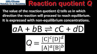7.1 Reaction quotient Q (SL)