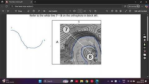Geography Mapwork: How to draw a freehand cross section in an exam Part 2