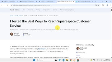 How To Contact Squarespace Via Email