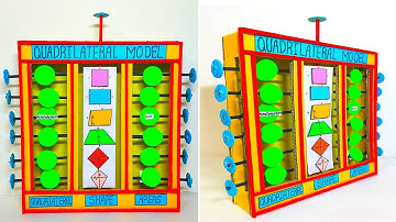 quadrilateral maths working model - tlm | craftpiller @howtofunda - class 9 | class 10