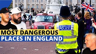 10 Most Dangerous Places to Live in England REACTION!! | OFFICE BLOKES REACT!!