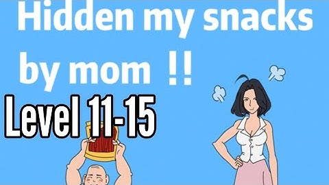 Hidden My Snacks By Mom Day Level 11 12 13 14 15 Android iOS Walkthrough Solution