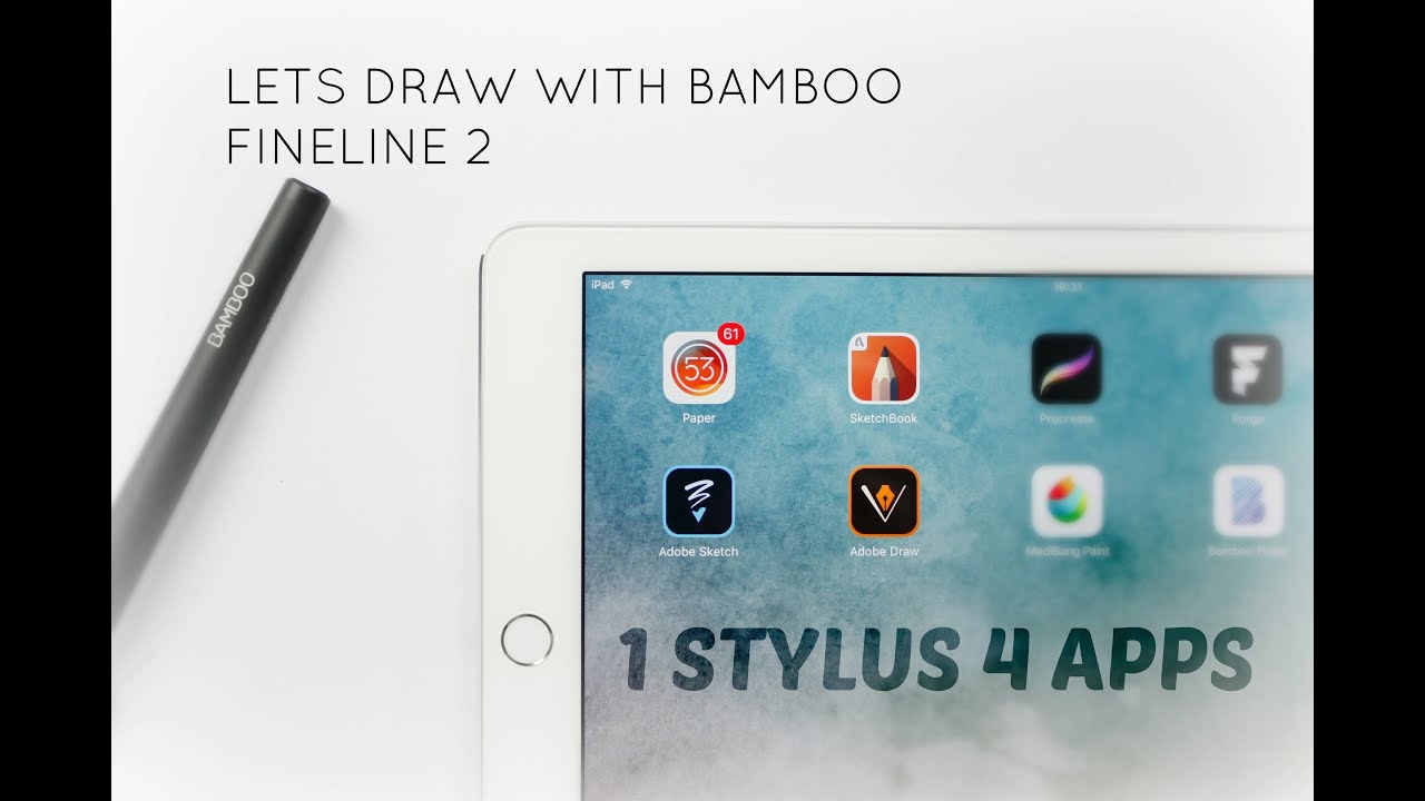 1 STYLUS 4 APPS BAMBOO FINELINE 2 IPAD ART YouTube