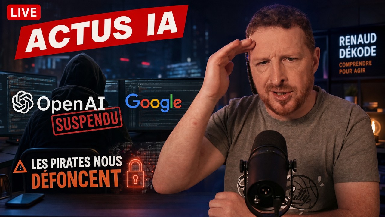 OpenAI suspend son IA, les pirates nous défoncent, Google aussi + AI Act = la rentrée quoi !