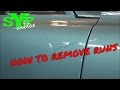 How to remove runs in a paint job