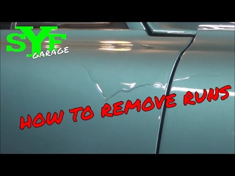 How to remove runs in a paint job