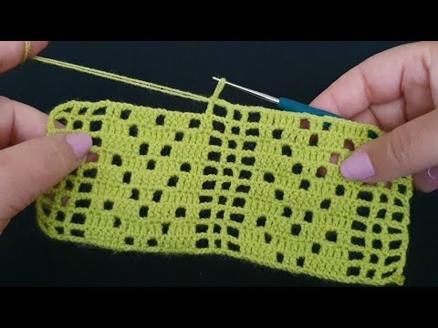 Super Easy crochet knitting baby blanket örgü yelek modeli