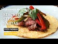 Get ready to feast on these mouthwatering stacked steak fajitas