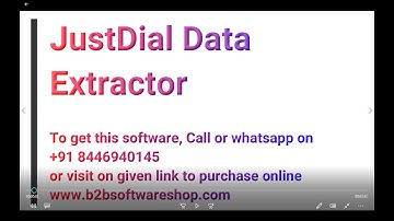 Justdial Data Extractor | JD extractor | How to get data from Justdial or JD | Data extractor