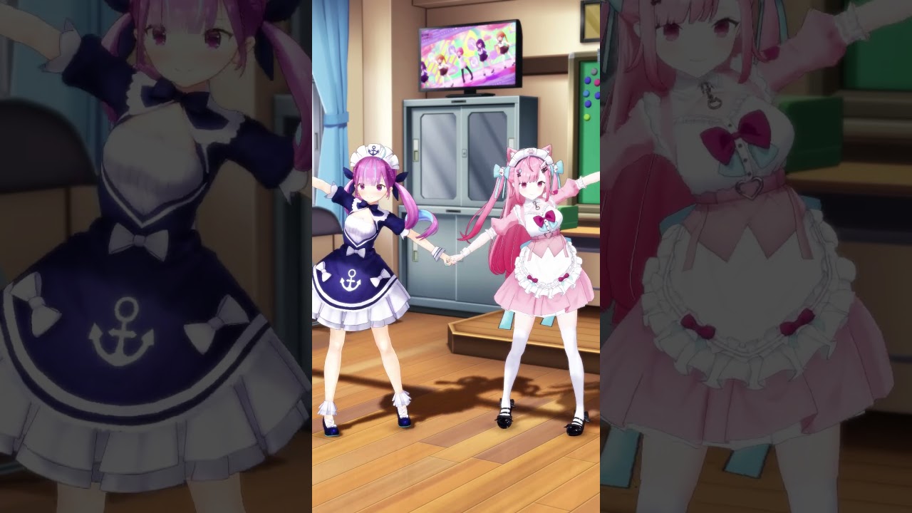 明日の私に幸あれ / 結城さくな & 湊あくあ　#踊ってみた #湊あくあ #結城さくな #shorts #ホロライブ