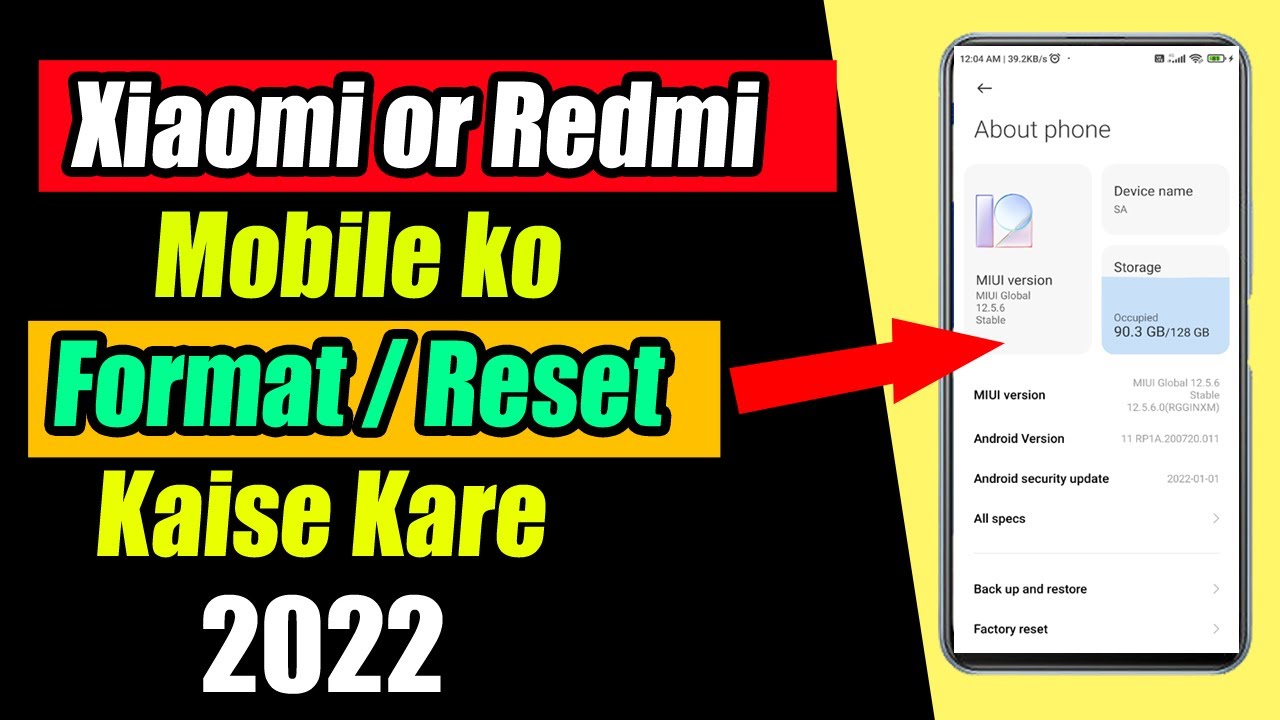How to RESET Mi Phone Redmi Mobile Format Kaise Kare How to Factory