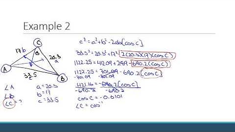 Cosine Law and Obtuse Triangles