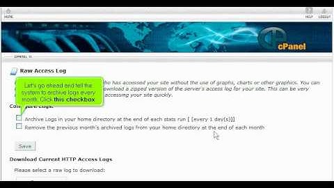 micfo | How to manage the raw access logs in cPanel