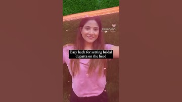 Easy hack for setting bridal dupatta on the head #yotubeshort #shortvideo #share #viralvideo