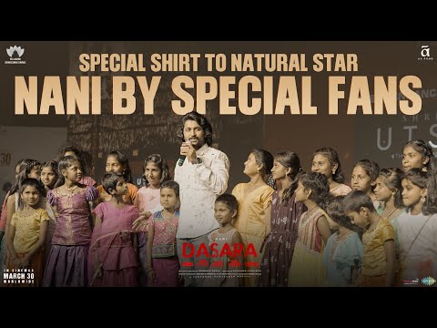 Special Shirt for 'Natural Star' by his special fans | #Dasara | Keerthy | In Cinemas March 30th