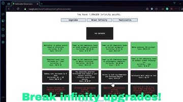 Antimatter dimensions ng-5 part 3: Challenge bugs and break infinity upgrades!