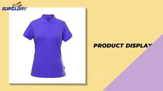 Lady's Short Sleeve Polo Shirt YKLP111 screenshot 4