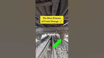 The Slow Process of Track Change 🤯🔥😍 #Trackchange #trainlover #railway #trainwheels #railtrack #rail