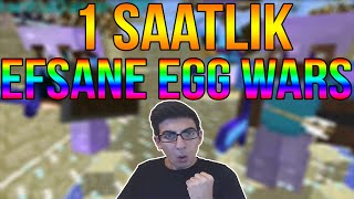 1 SAAT EFSANE MÜCADELE  Minecraft EGG WARS Türkçe  Bölüm 19