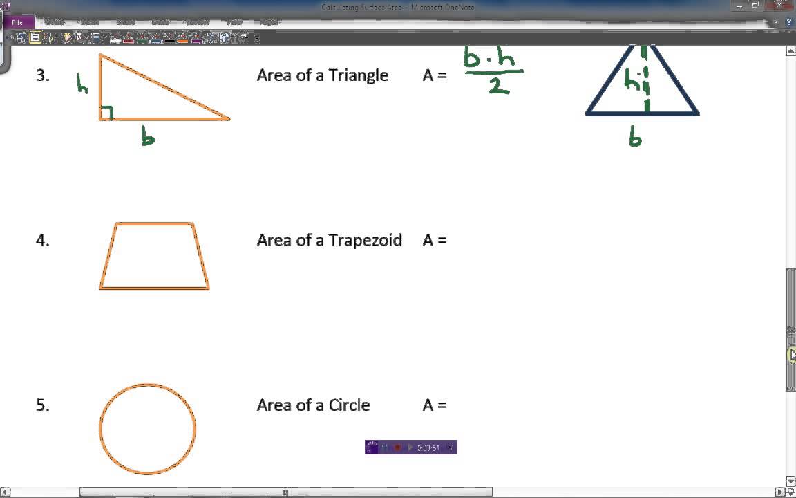 Calculating Surface Area YouTube Calculating Surface Area YouTube