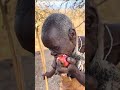 "Hadzabe Man Tries An Apple For The First Time"🍎 #africa #villagelife #HappyMoments #realhappiness
