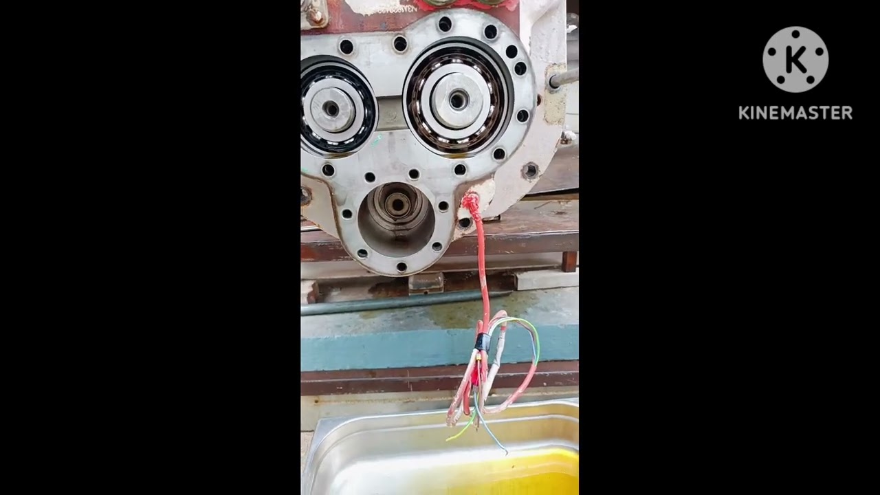 compressor removed for overhauling works