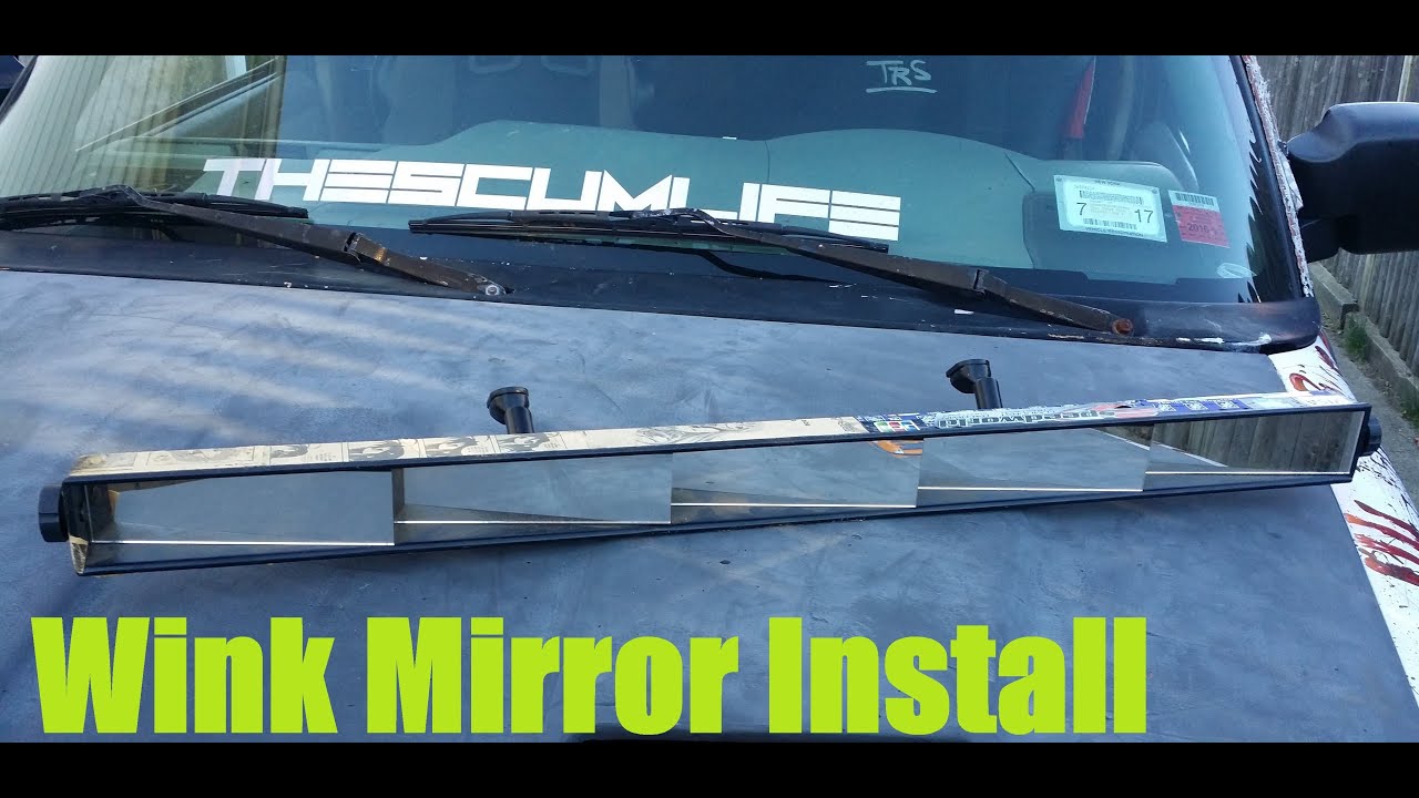 How To Install A Wink Mirror (Rice Truck Wink Mirror Install) YouTube