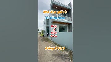 Nhà đẹp giá rẻ-căn góc 2 mặt tiền-hiếm gặp-sổ Hồng riêng-gần bình Chánh #shorts #youtubeshorts #s