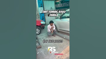 Swift running doard damageahh 😧 #arcot #tinkering #painting #carpaintingservice #swift #alto800 #v