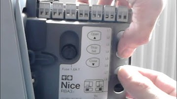 how to do a search for opening and closing positions on a sliding gate system